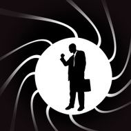 Vector silhouettes of man N56