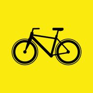 Bicycle icon vector illustration EPS10