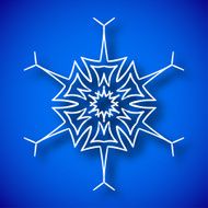 Snowflake with shadow