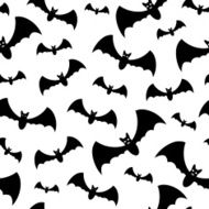 Seamless pattern with bats