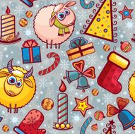 Christmas seamless pattern N161