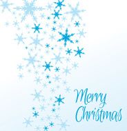 Snowflakes Merry Christmas Card