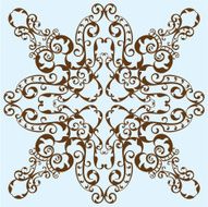 Roccocco art design flower