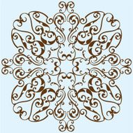 Victorian design flower