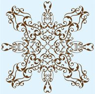 Victorian swirl flower