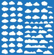 Clouds vector set