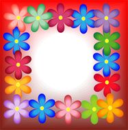 bright background with flowers for a design N4