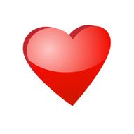 bright red heart