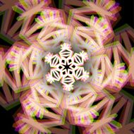 Christmas snowflake sign with aberrations N5