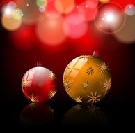 christmas background with ball