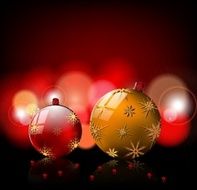 christmas background with ball concept