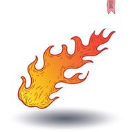 Fire Flame Icon Isolated Vector illustration