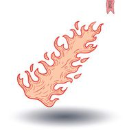 Fire Flame Icon Isolated Vector illustration N2
