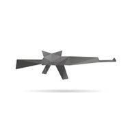 Gun abstract isolated on a white backgrounds vector illustration N4