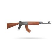 Gun abstract isolated on a white backgrounds vector illustration N5