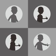 silhouette avatar portrait picture N2