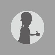 silhouette avatar portrait picture N8