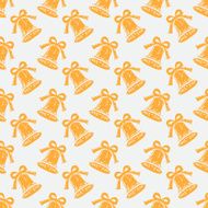 Holidays seamless pattern with Christmas bells