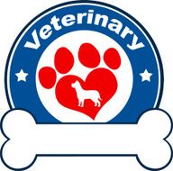Blue Circle With Love Paw Dog And Bone Under Text