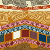 Ethnic seamless texture with animals