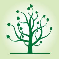 green vector tree
