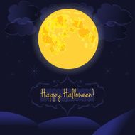 Happy Halloween card vector