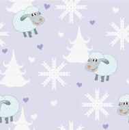 Seamless with sheep