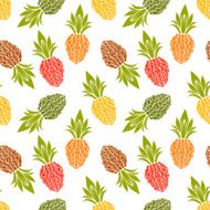 Seamless pattern with pineapples N28
