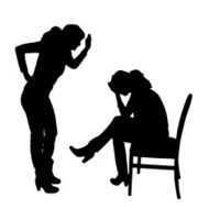Vector silhouettes of people N149