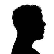 Vector silhouette of a man N593