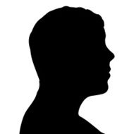 Vector silhouette of a man N594