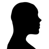 Vector silhouette of a man N595