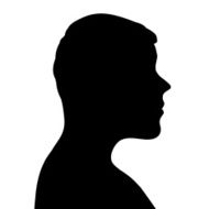 Vector silhouette of a man N596