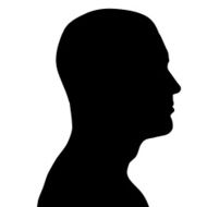 Vector silhouette of a man N597