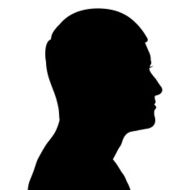 Vector silhouette of a man N600