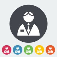 Person single flat icon N4