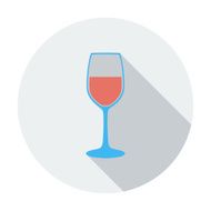 Wine flat icon N6