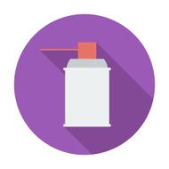 Spray with chemicals