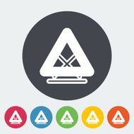 Warning triangle single icon N2