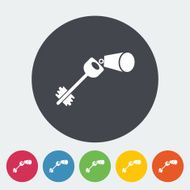 Key flat icon