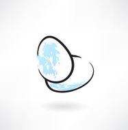 eggs grunge icon