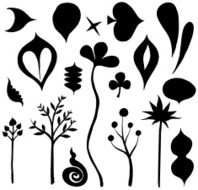 Natural plant environmental Design Elements N2