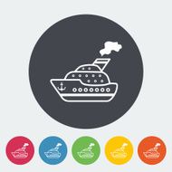 Ship Flat Icon N3