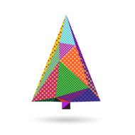 Christmas tree abstract isolated on a white backgrounds vector illustration