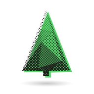 Christmas tree abstract isolated on a white backgrounds vector illustration N3