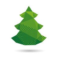 Christmas tree abstract isolated on a white backgrounds vector illustration N4