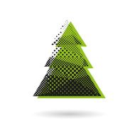 Christmas tree abstract isolated on a white backgrounds vector illustration N5