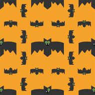 Seamless pattern of bats decorative background