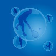 Vector silhouettes of men N55