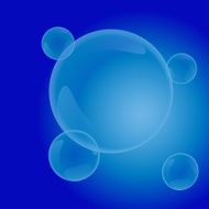 Vector silhouettes of bubble